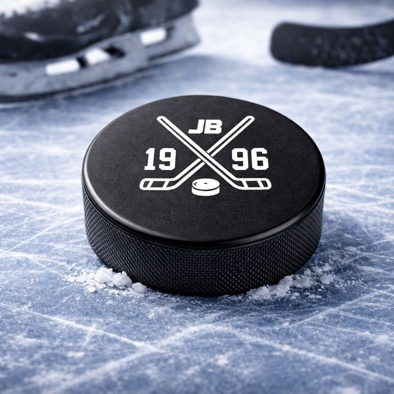 Puck, stick cross