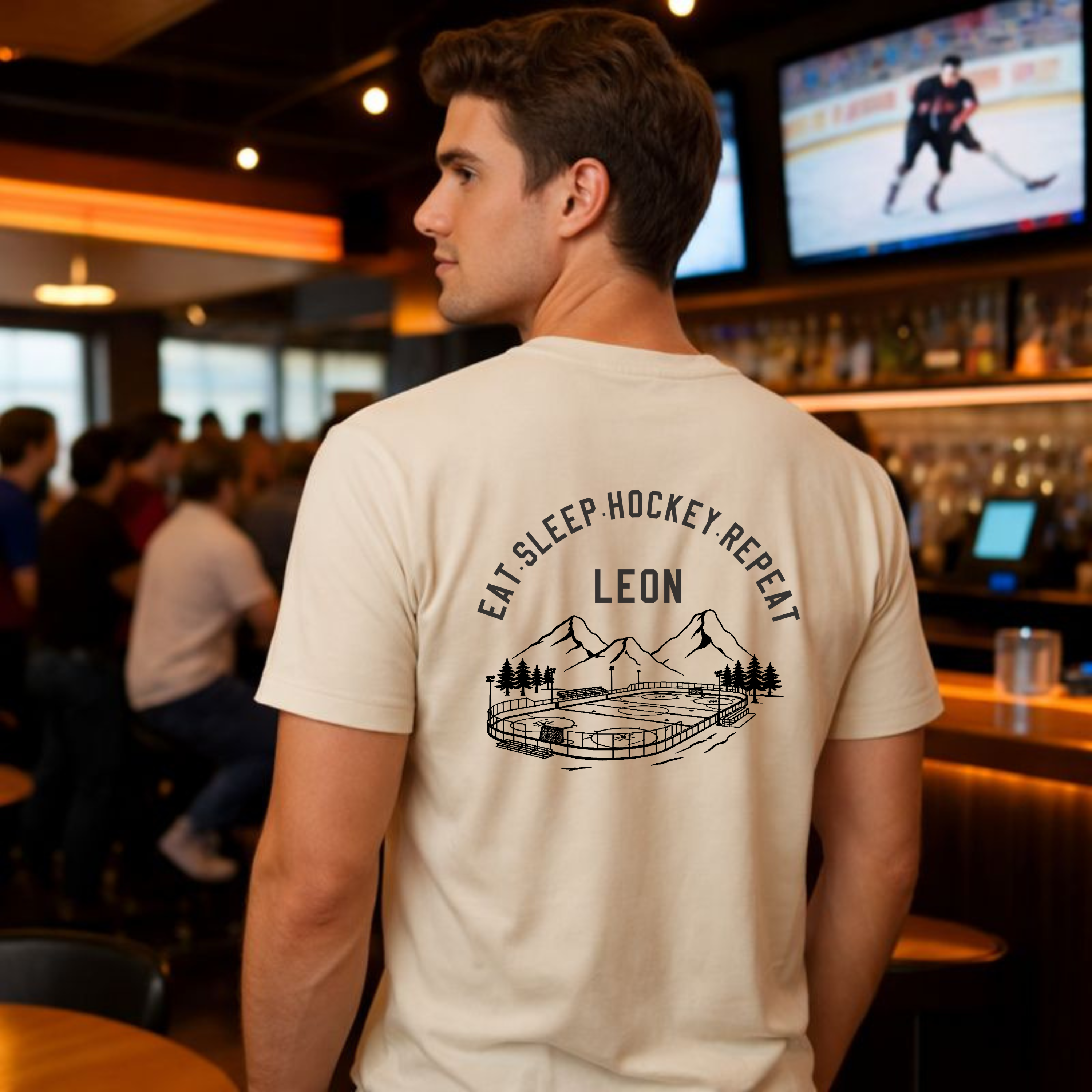 T-Shirt beige Panorama Ice Rink