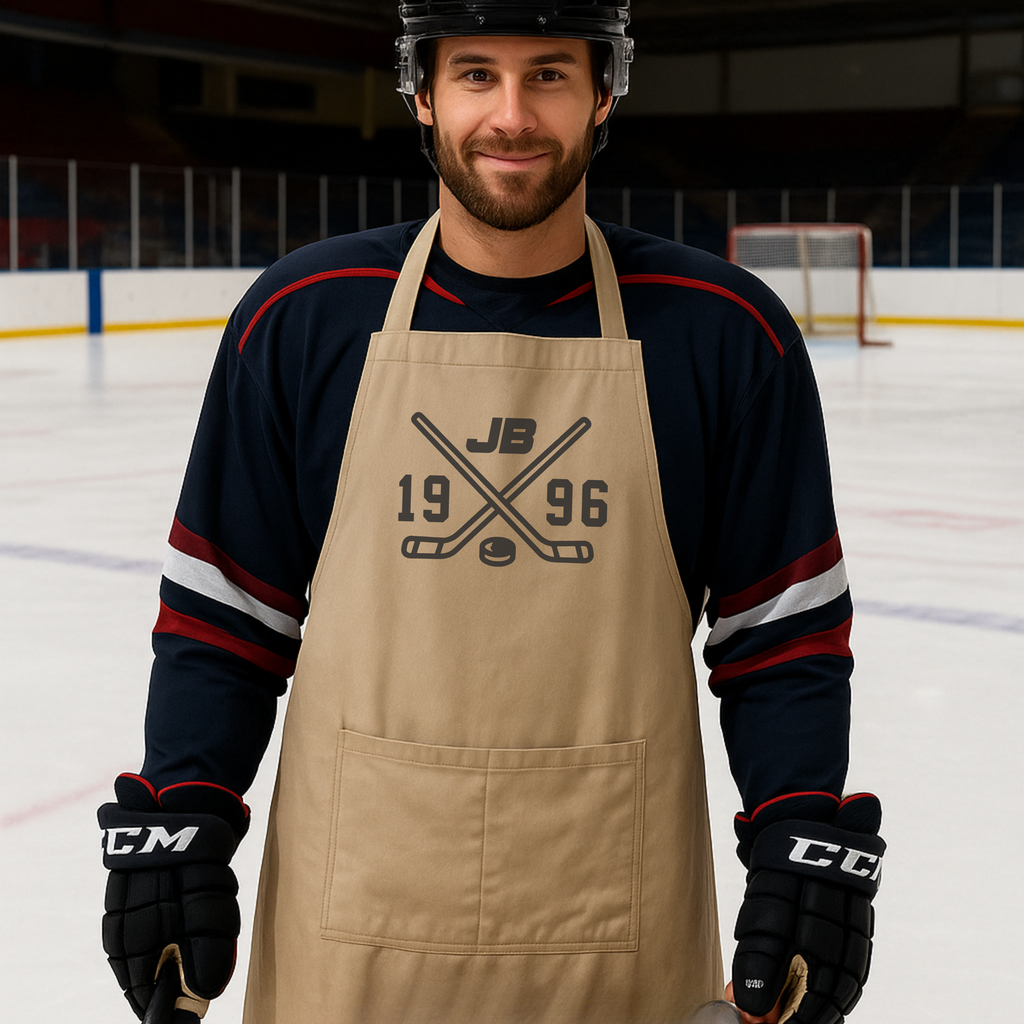 apron ice hockey stick cross