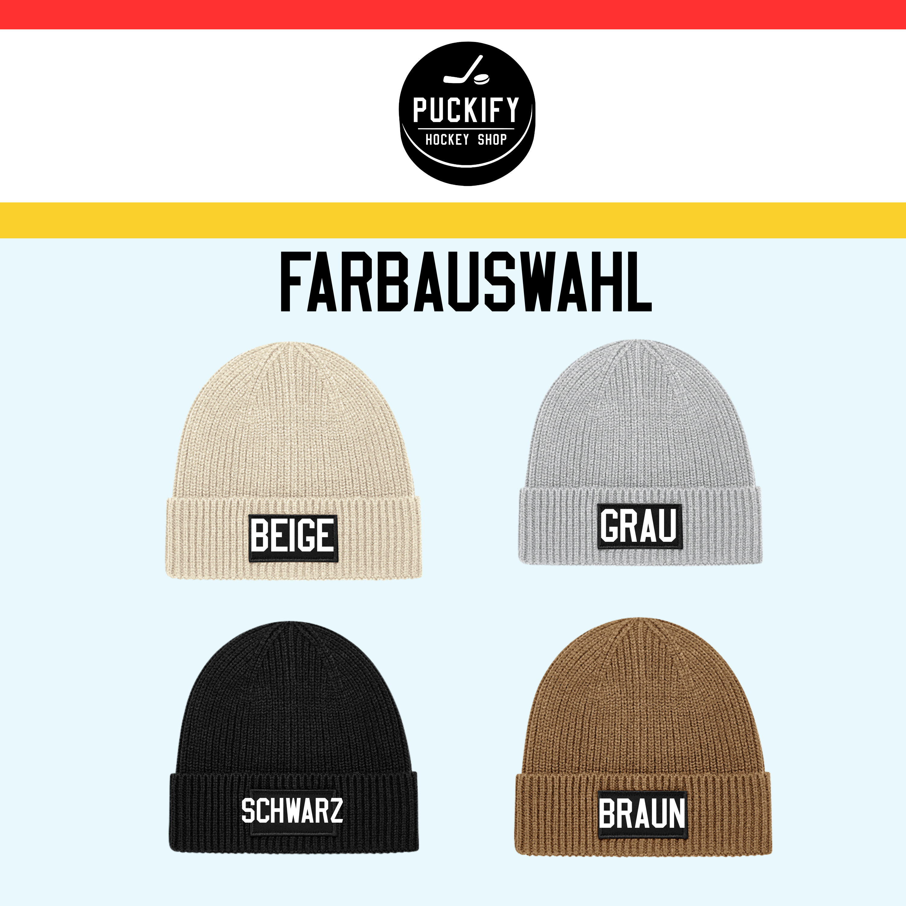 Ice hockey cap